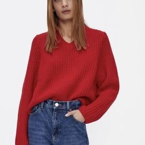 Zara Red Sweater